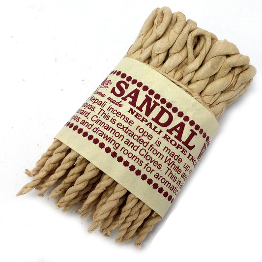 Pure Herbs Sandalwood & Spice Rope Incense - Vivid Aromas UK