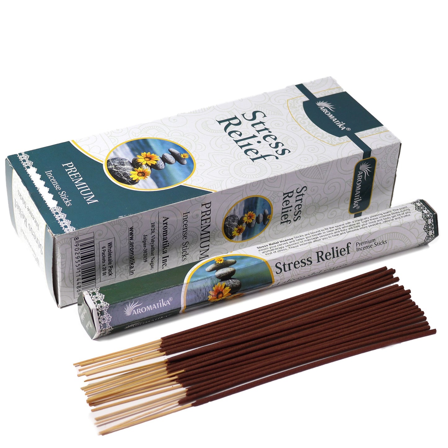 Aromatika Charcoal Free Hex Incense - Stress Relief - Vivid Aromas UK