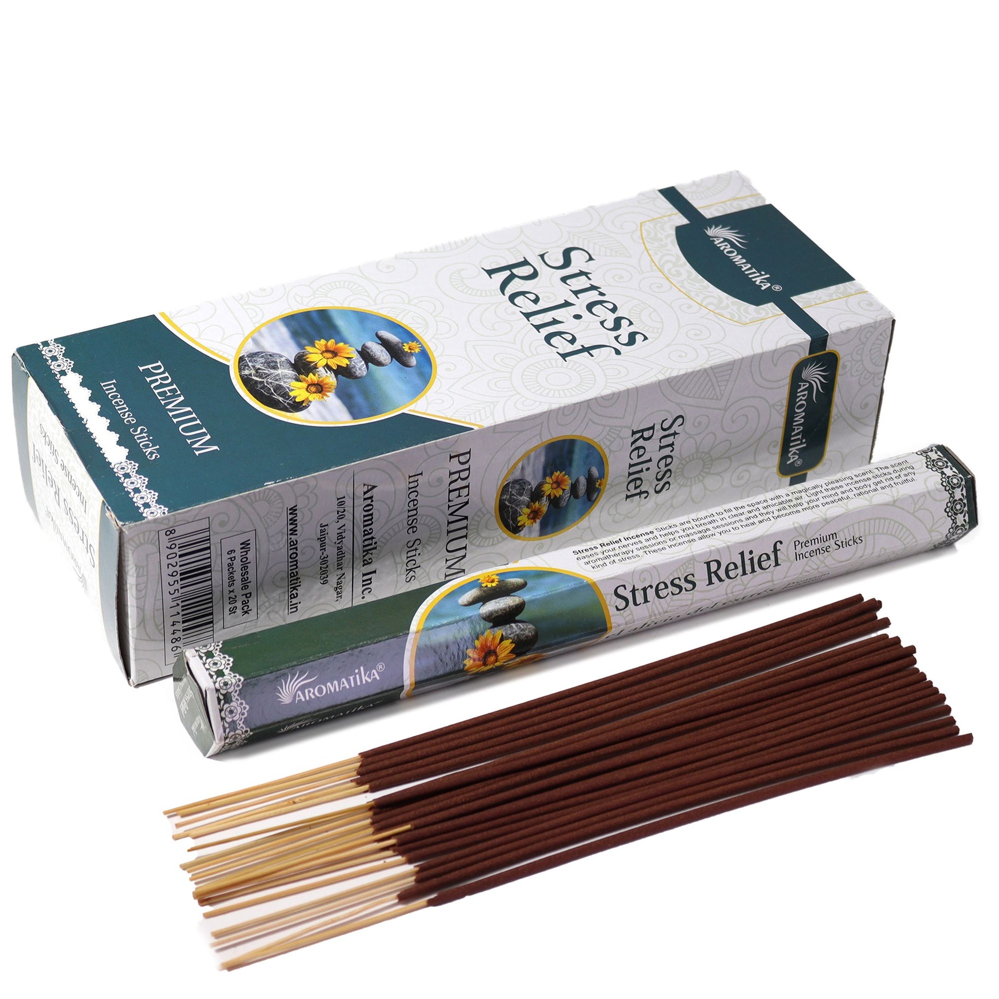 Aromatika Charcoal Free Hex Incense - Stress Relief - Vivid Aromas UK