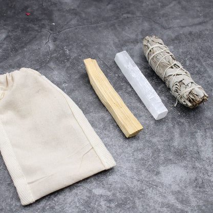 Energy Cleansing & Smudging Kit - Travel - Vivid Aromas UK