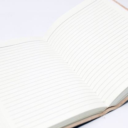 Leather Black Onyx with Belts Notebook (6x4") - Vivid Aromas UK