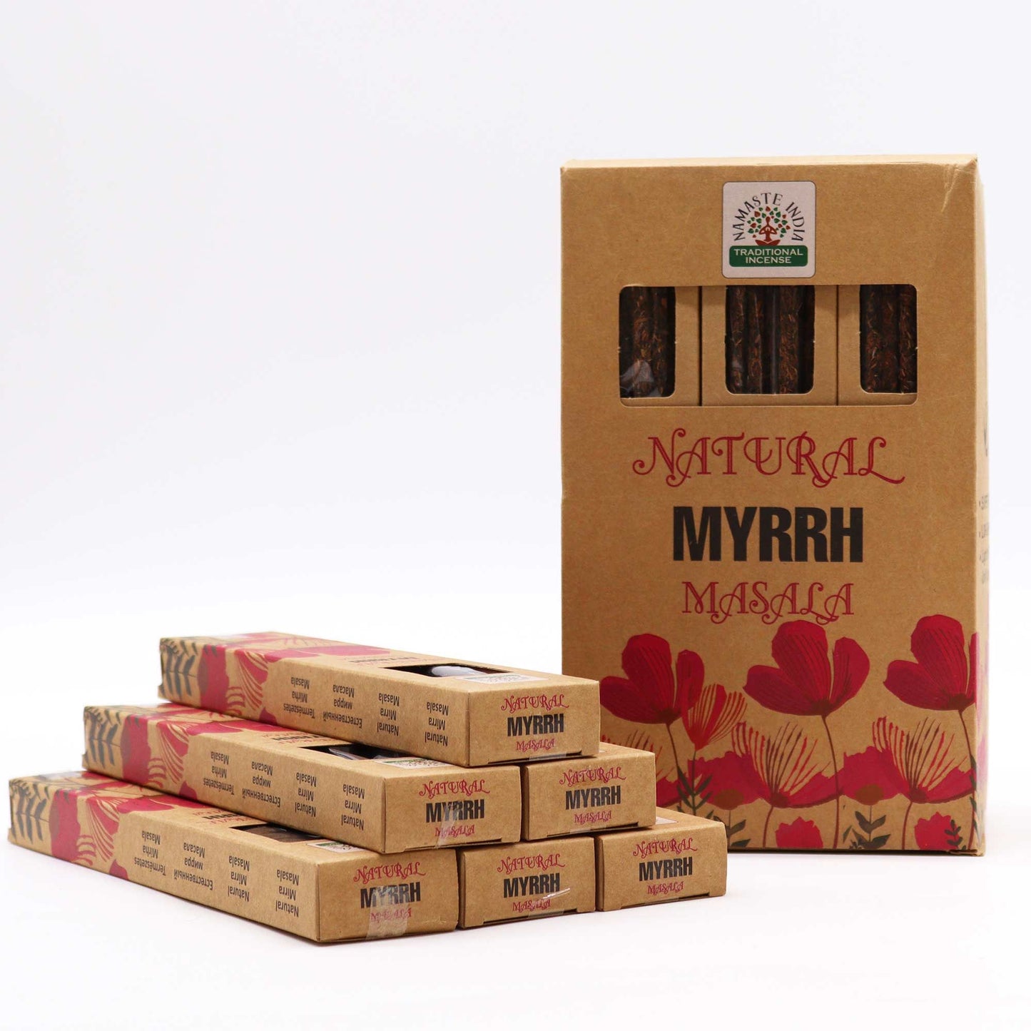 Natural Botanical Masala Incense - Myrrh - Vivid Aromas UK