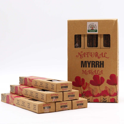 Natural Botanical Masala Incense - Myrrh - Vivid Aromas UK