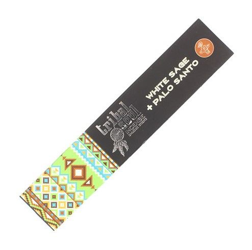 Tribal Soul Incense Sticks - White Sage + Palo Santo - Vivid Aromas UK