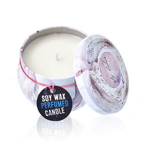 Art Tin Candle - Assorted Design - Parisian Weekend - Peonies - Vivid Aromas UK