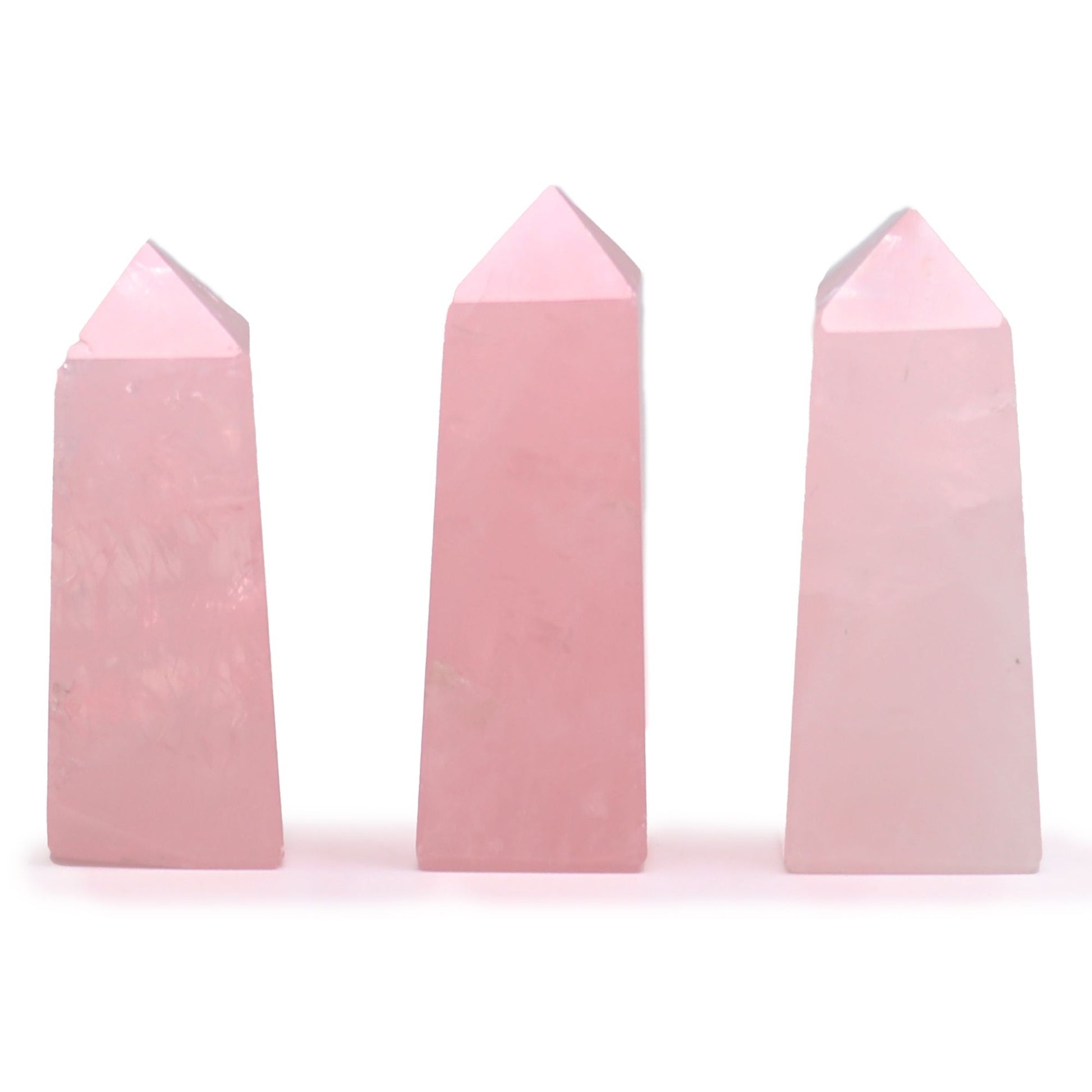 Gemstone Obelisk Point approx 5cm - Rose Quartz - Vivid Aromas UK
