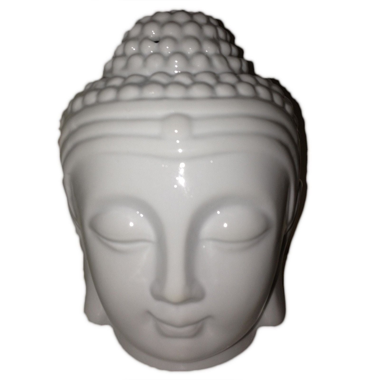 Buddah Head Oil Burner - White - Vivid Aromas UK