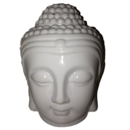 Buddah Head Oil Burner - White - Vivid Aromas UK