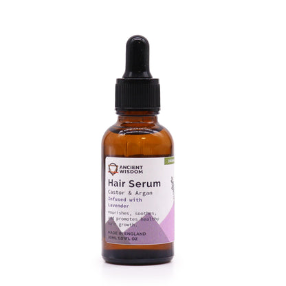 Organic Hair Serum 30ml - Lavender - Vivid Aromas UK