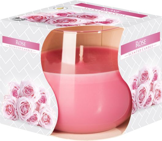 Scented Glass Jar Candle - Rose - Vivid Aromas UK