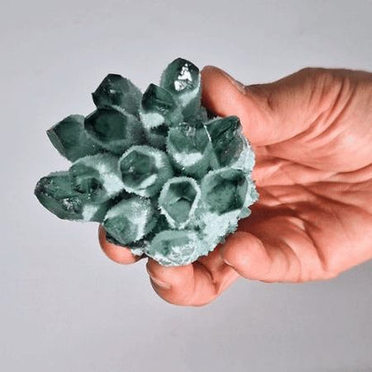 Crafted Quartz Cluster - Green Ghost Quartz - Vivid Aromas UK