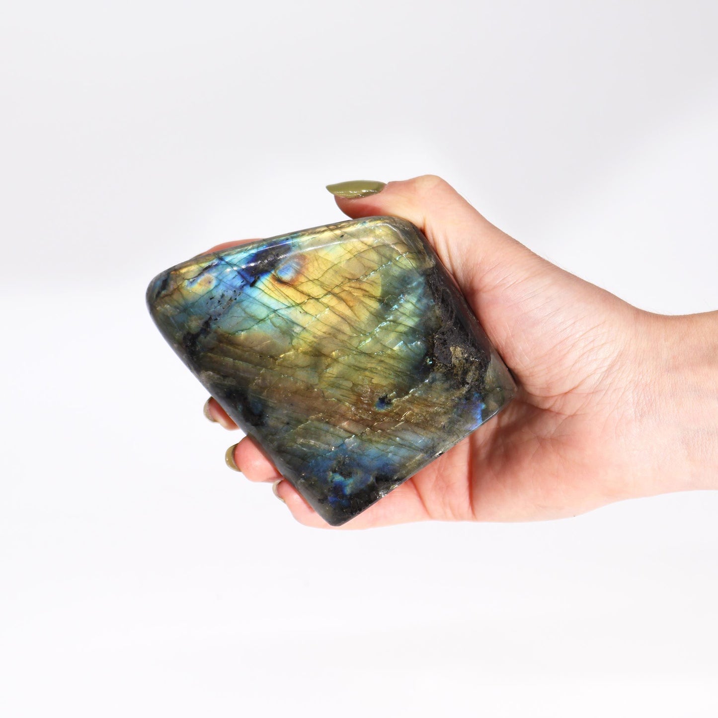 Madagascar Labradorite Large Stone (approx 550-750gms 110-140mm) - Vivid Aromas UK