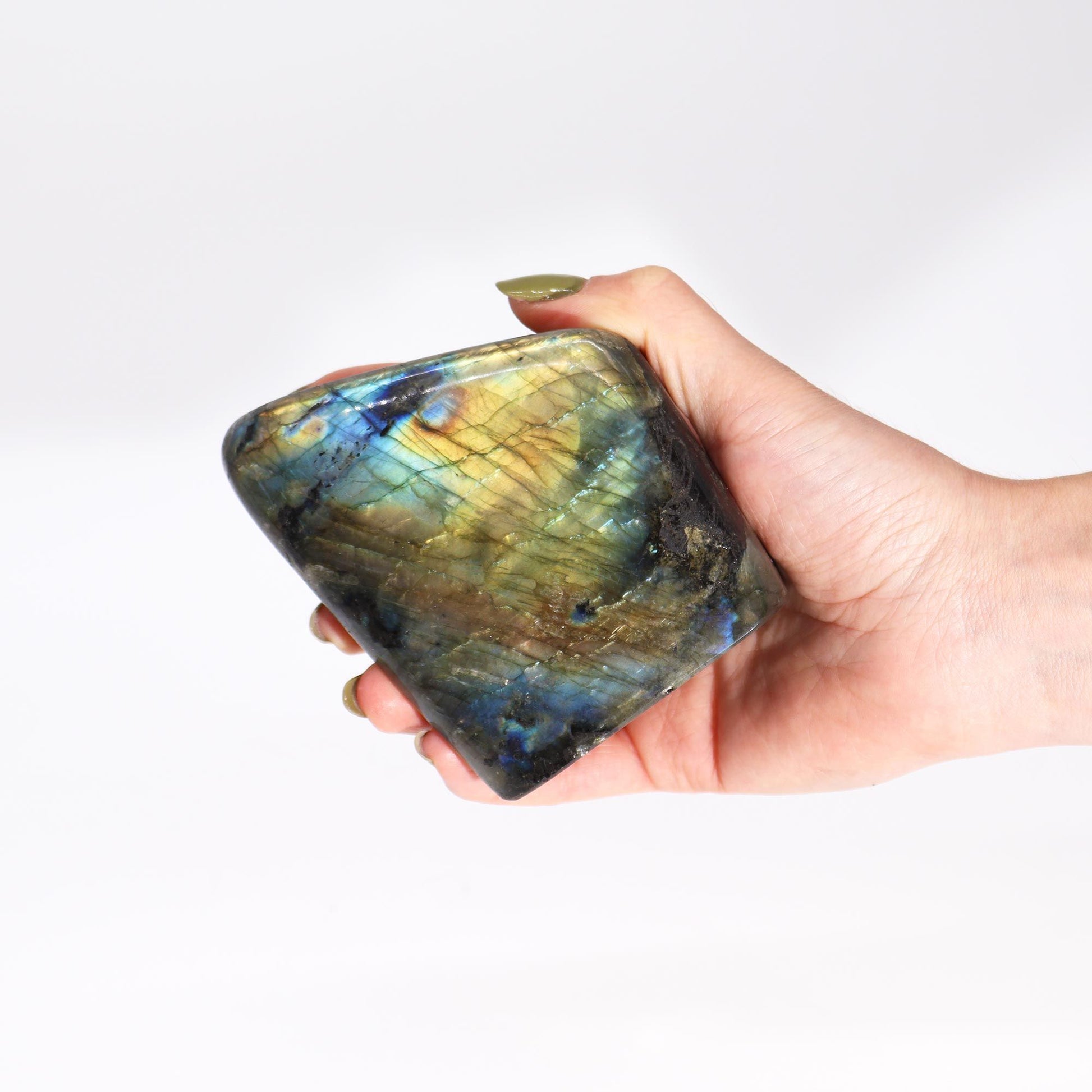 Madagascar Labradorite Large Stone (approx 550-750gms 110-140mm) - Vivid Aromas UK