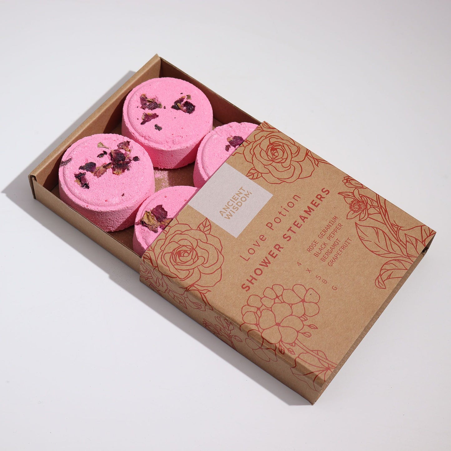 Zen Shower Steamers - Therapy Wellness Gift Set - Love Potion - Vivid Aromas UK