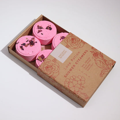 Zen Shower Steamers - Therapy Wellness Gift Set - Love Potion - Vivid Aromas UK
