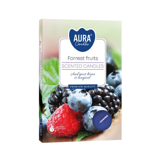 Set of 6 Scented Tealights - Forest Fruits - Vivid Aromas UK