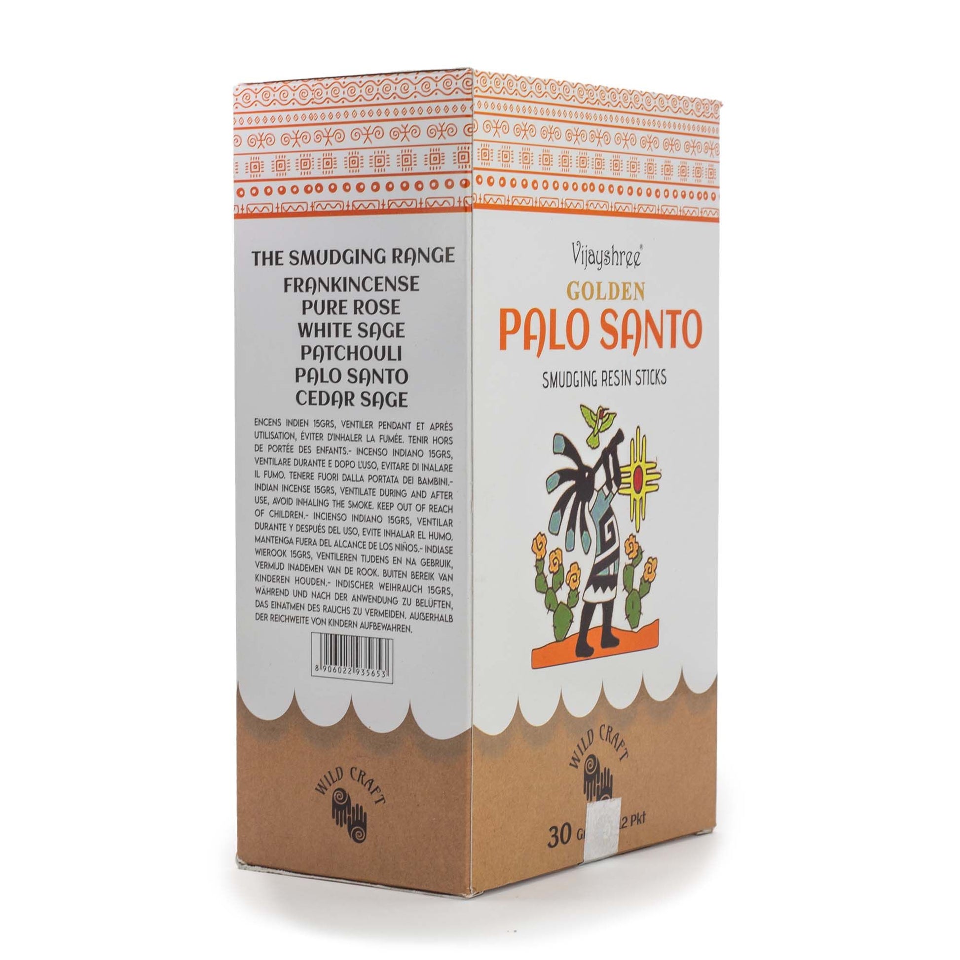 Golden Palo Santo Smudging Resin Sticks – 30g - Vivid Aromas UK