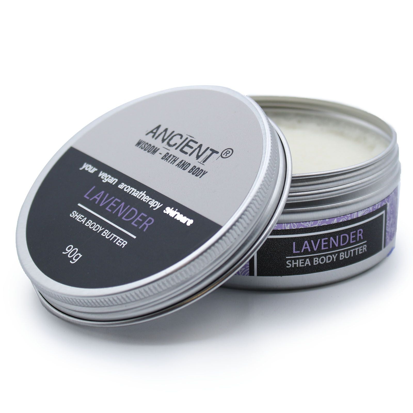 Aromatherapy Shea Body Butter 90g - Lavender - Vivid Aromas UK