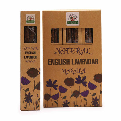 Natural Botanical Masala Incense - English Lavender - Vivid Aromas UK