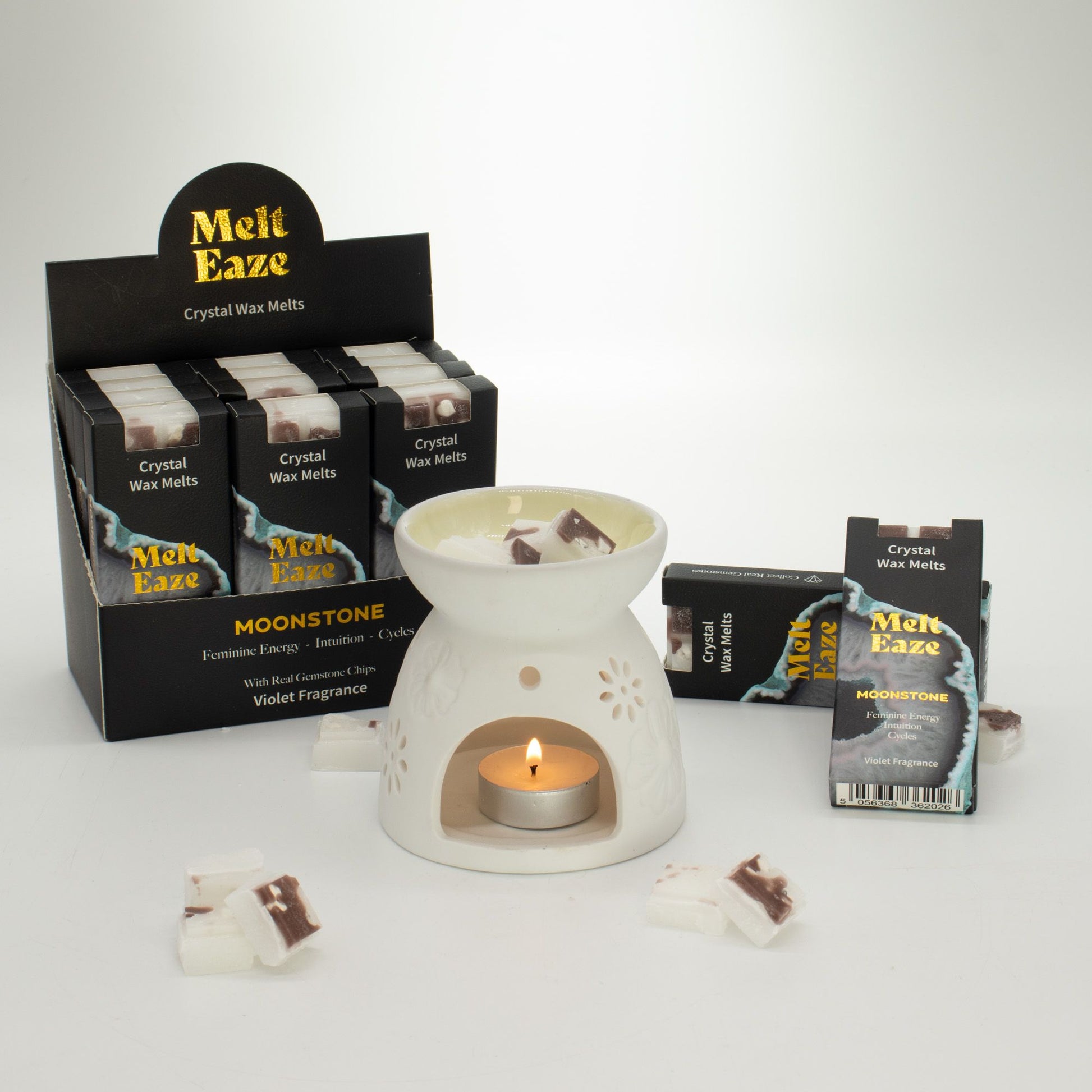 MeltEaze Wax Melts 50g - Moonstone Glow - Violet - Vivid Aromas UK