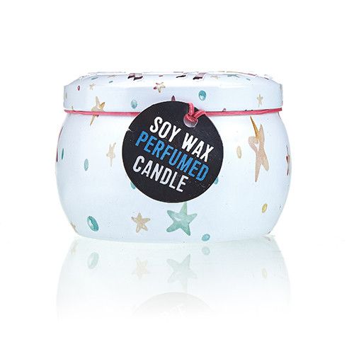 Art Tin Candle - Assorted Design - Unicorns - Moonstone - Vivid Aromas UK
