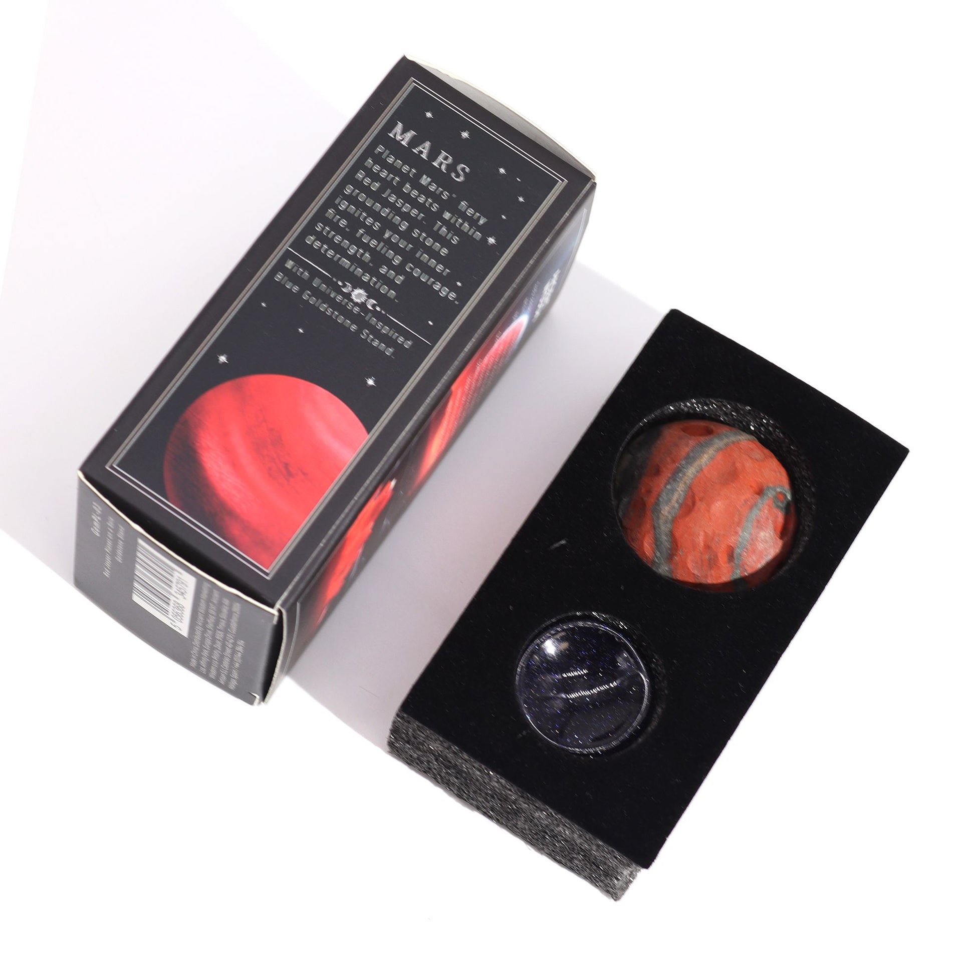 Red Jasper Planet on a Sola Goldstone Stand (MARS) - Vivid Aromas UK