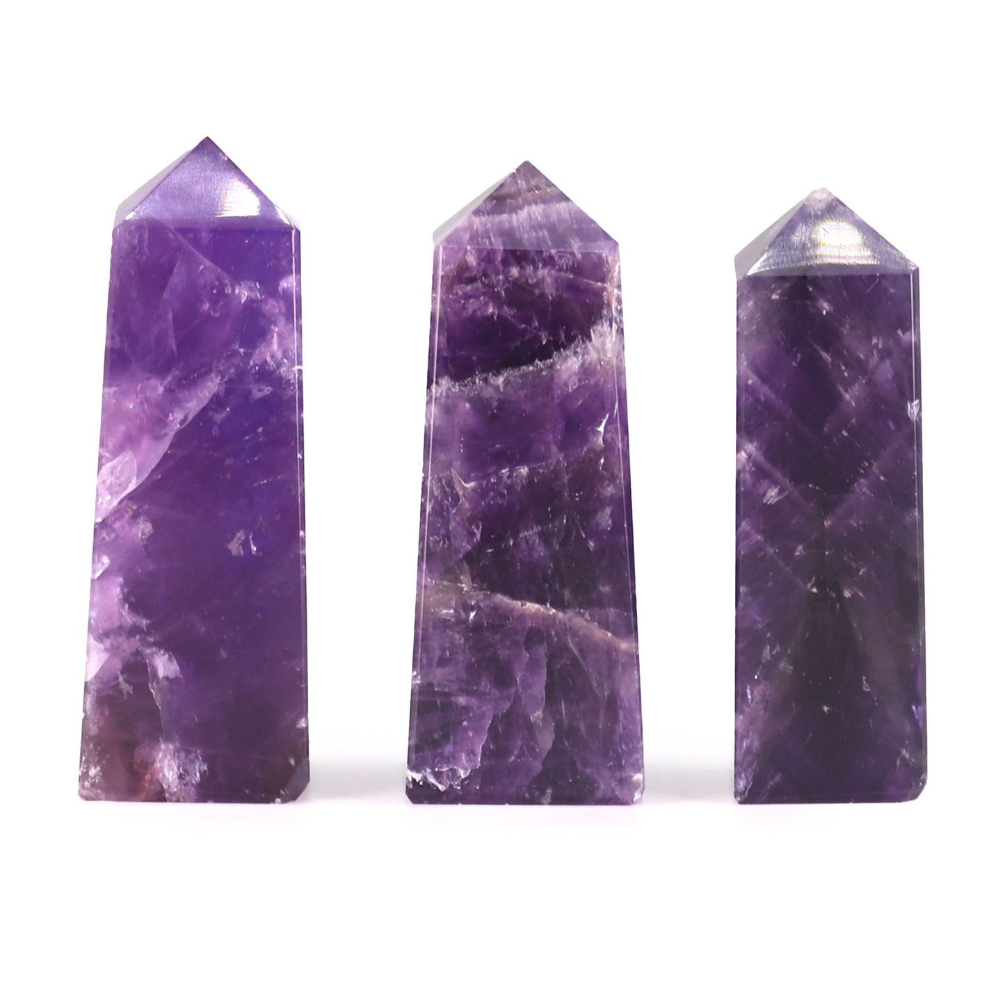 Gemstone Obelisk Point approx 5cm - African Amethyst - Vivid Aromas UK