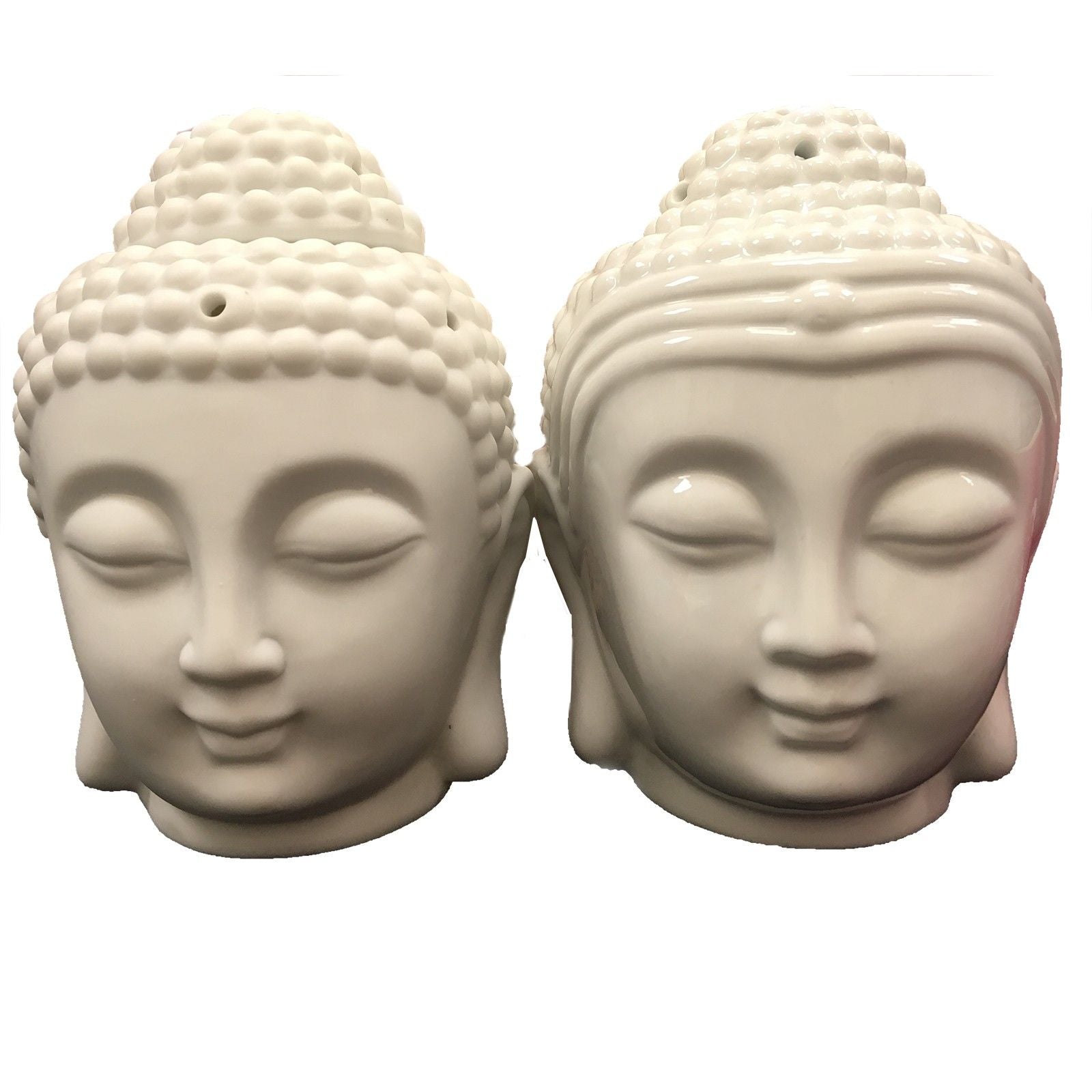 Buddah Head Oil Burner - White - Vivid Aromas UK