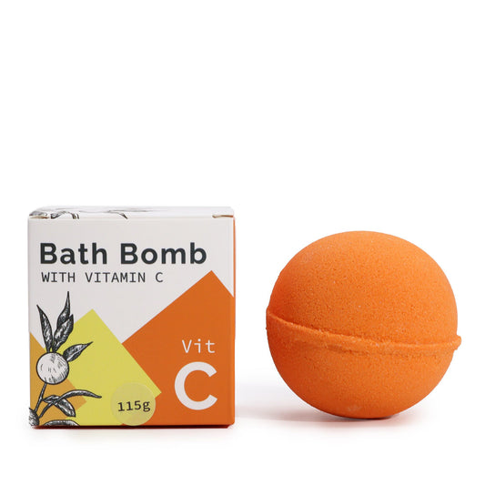 Vitamin C Infused Bath Bomb with Essential Oils - Vivid Aromas UK