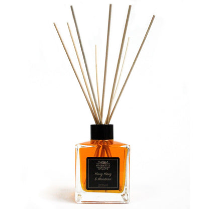 200ml Ylang Ylang & Mandarin Essential Oil Reed Diffuser - Vivid Aromas UK