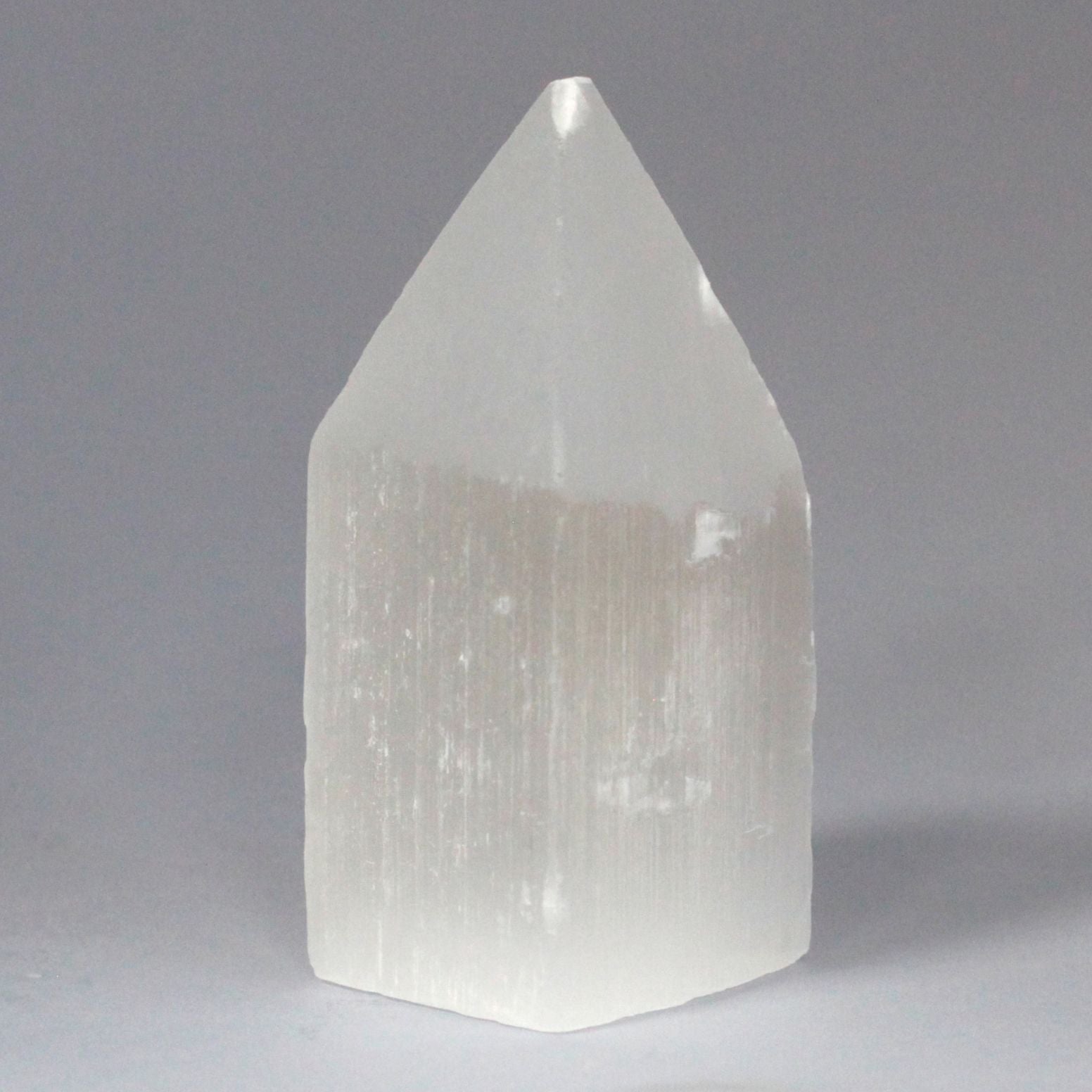 Selenite Pencil Point Tower - 10 cm - Vivid Aromas UK