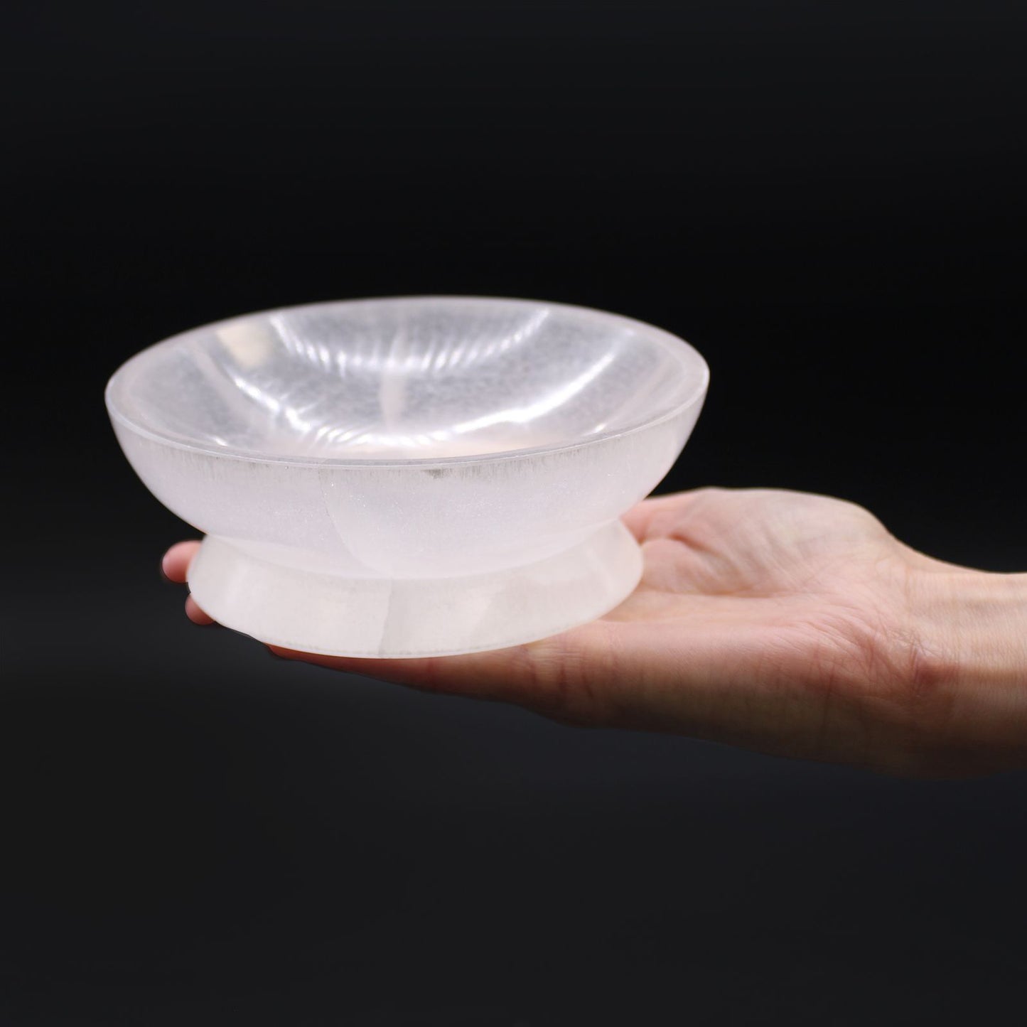 Selenite Ritual Bowl - 13cm - Vivid Aromas UK