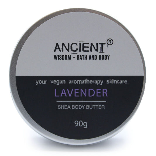 Aromatherapy Shea Body Butter 90g - Lavender - Vivid Aromas UK