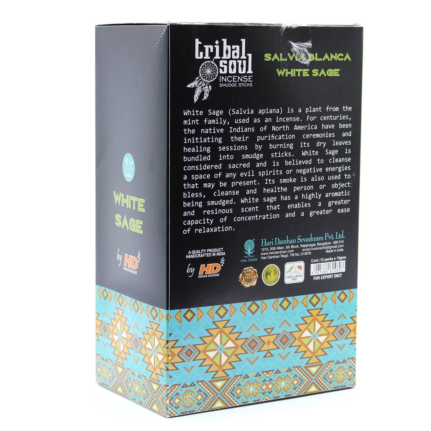 Tribal Soul Incense Sticks - White Sage - Vivid Aromas UK