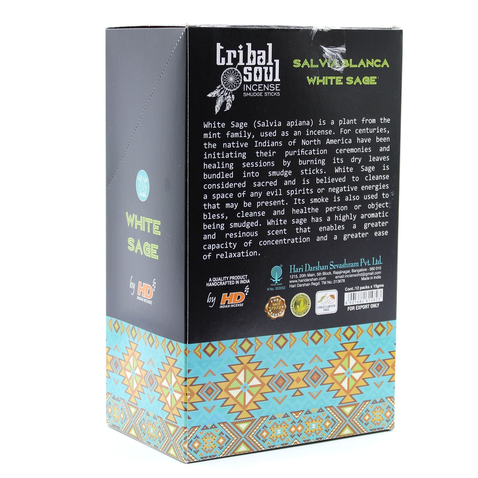 Tribal Soul Incense Sticks - White Sage - Vivid Aromas UK