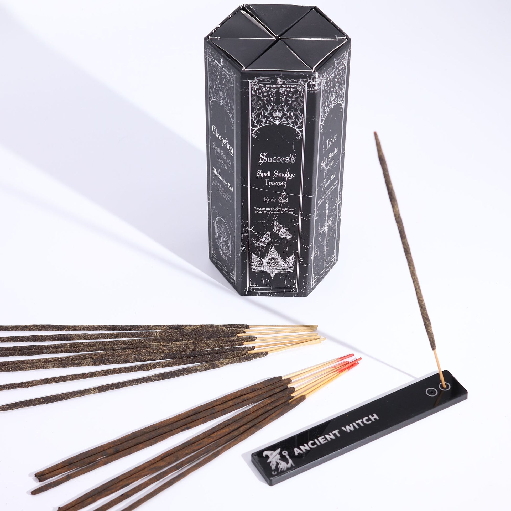 Pyramid Shape Display Incense - Set of 5 Ancient Witch Scents & Spells - Vivid Aromas UK
