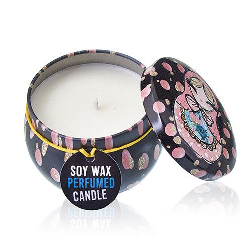 Art Tin Candle - Assorted Design - Russian Dolls - Dolly Blue - Vivid Aromas UK
