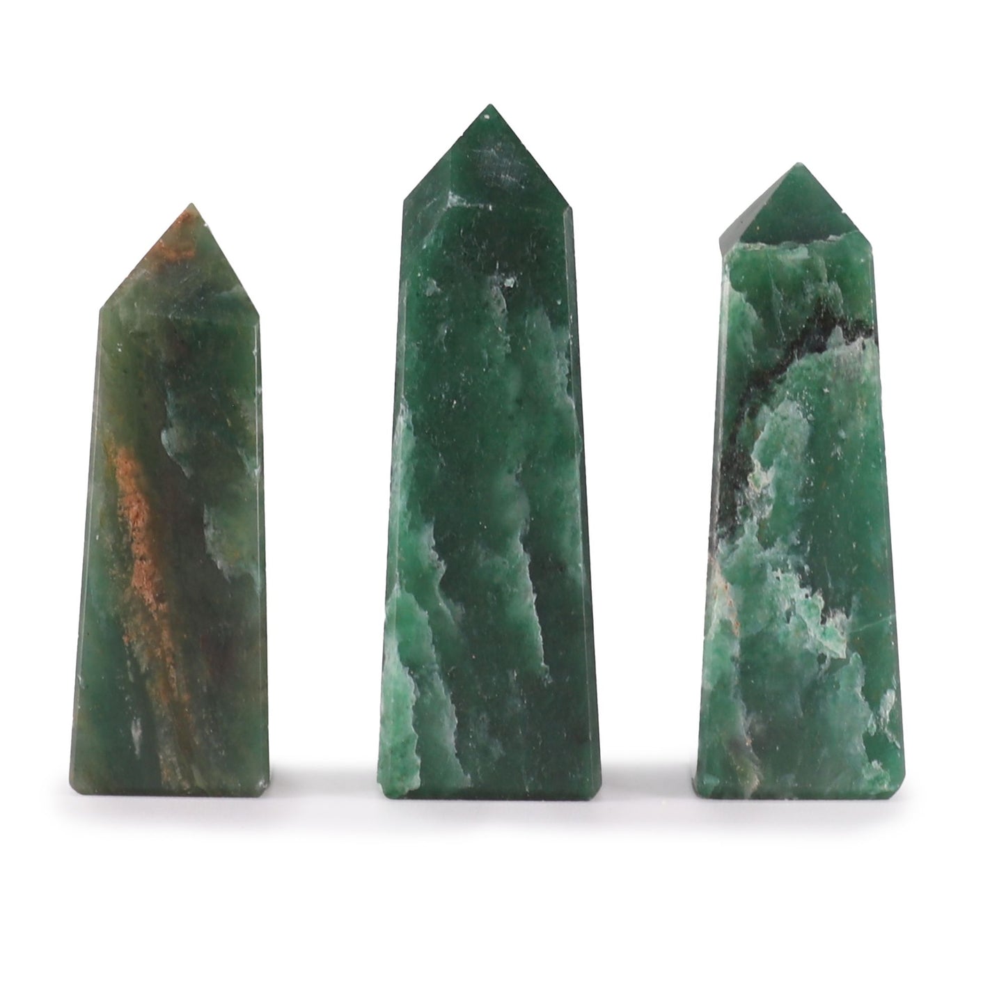 Gemstone Obelisk Point approx 5cm - Indian Jade - Vivid Aromas UK