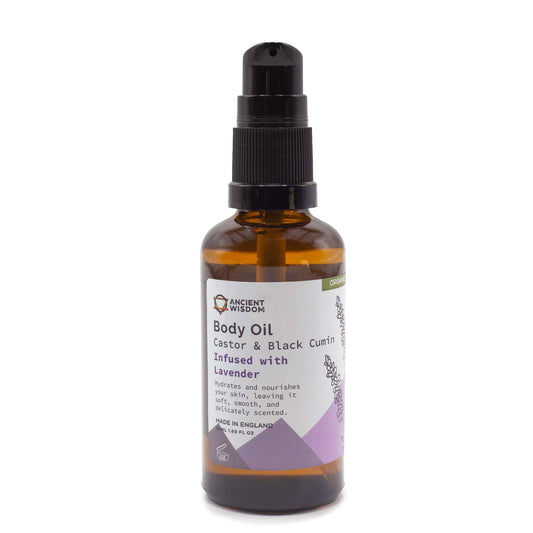 Organic Body Oil 50ml - Lavender - Vivid Aromas UK