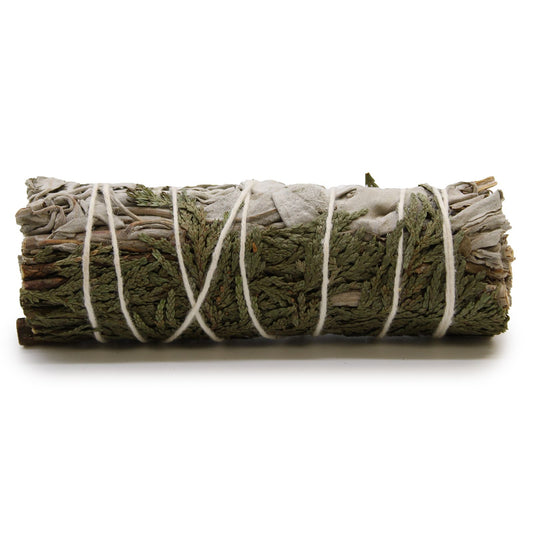 Smudge Stick - White Sage & Cedar 10cm - Vivid Aromas UK