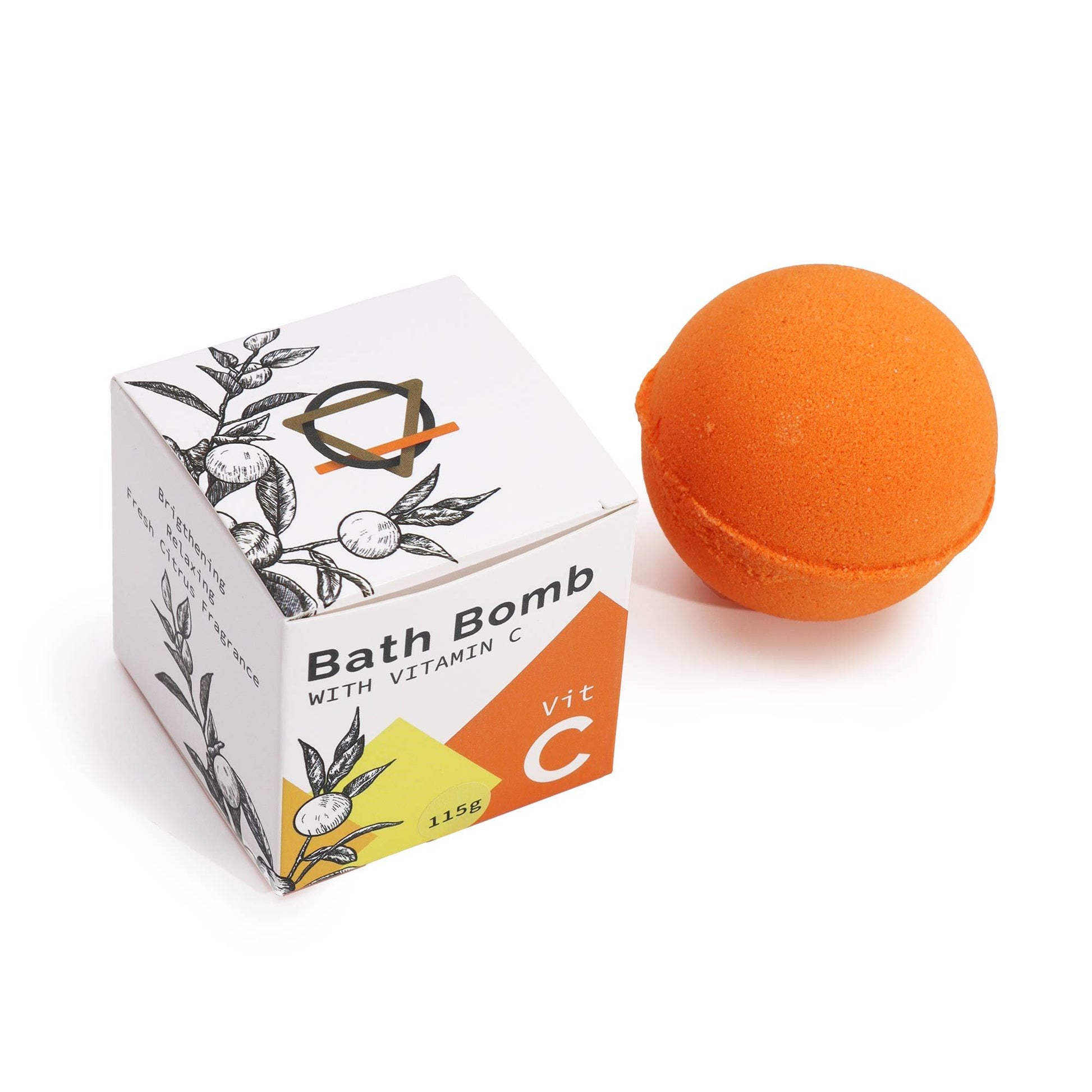 Vitamin C Infused Bath Bomb with Essential Oils - Vivid Aromas UK
