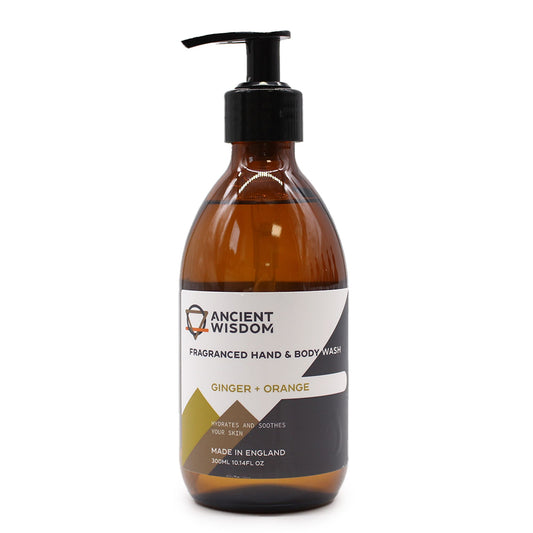 Ginger & Orange Hand & Body Wash 300ml - Vivid Aromas UK