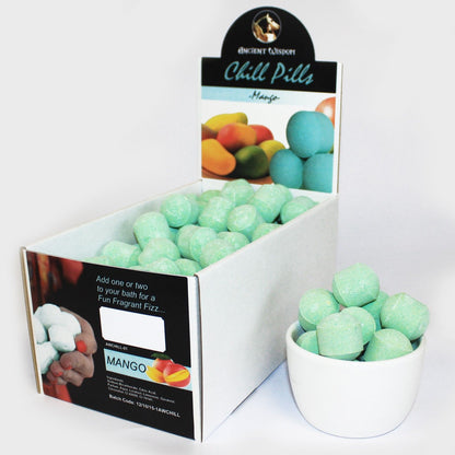 1.3Kg Box of Chill Pills (Mini Bath Bombs) - Mango - Vivid Aromas UK