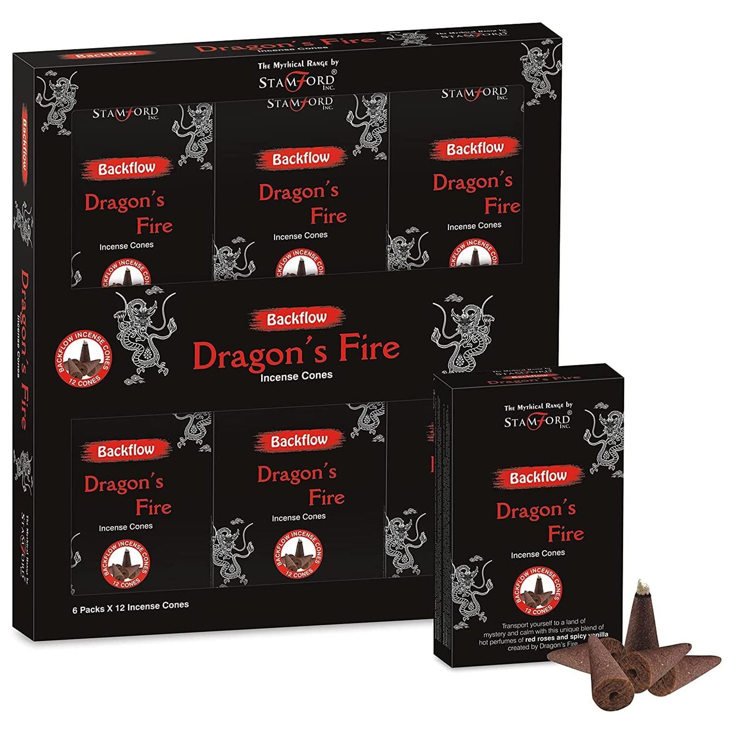 Mythical Backflow Cones - Dragon Fire - Vivid Aromas UK