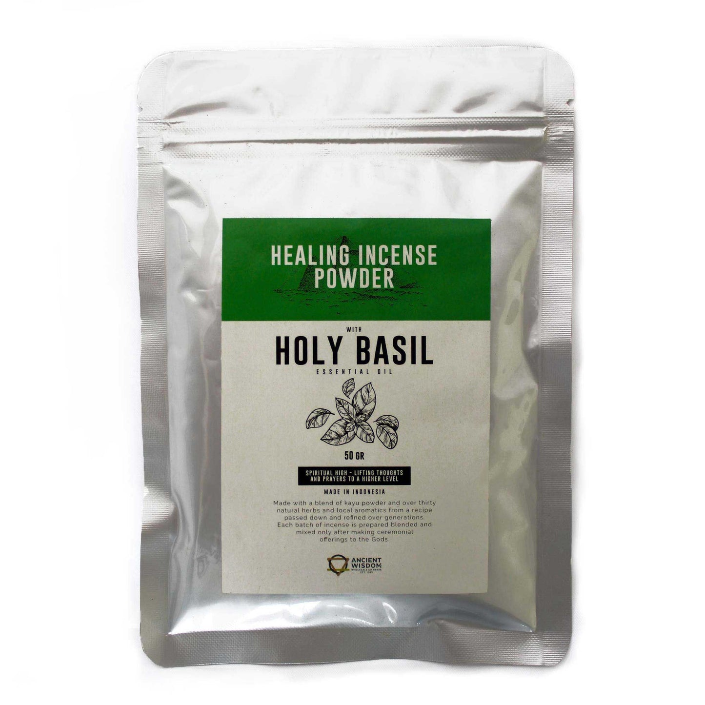 Healing Incense Powder - Holy Basil 50gm - Vivid Aromas UK