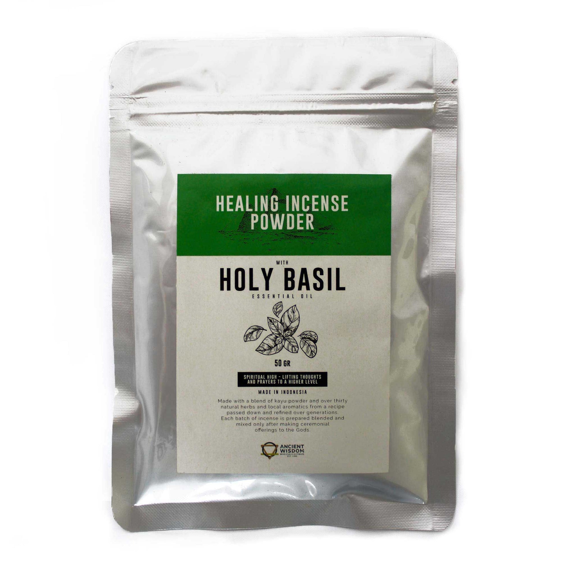 Healing Incense Powder - Holy Basil 50gm - Vivid Aromas UK