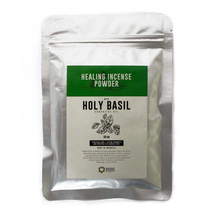 Healing Incense Powder - Holy Basil 50gm - Vivid Aromas UK
