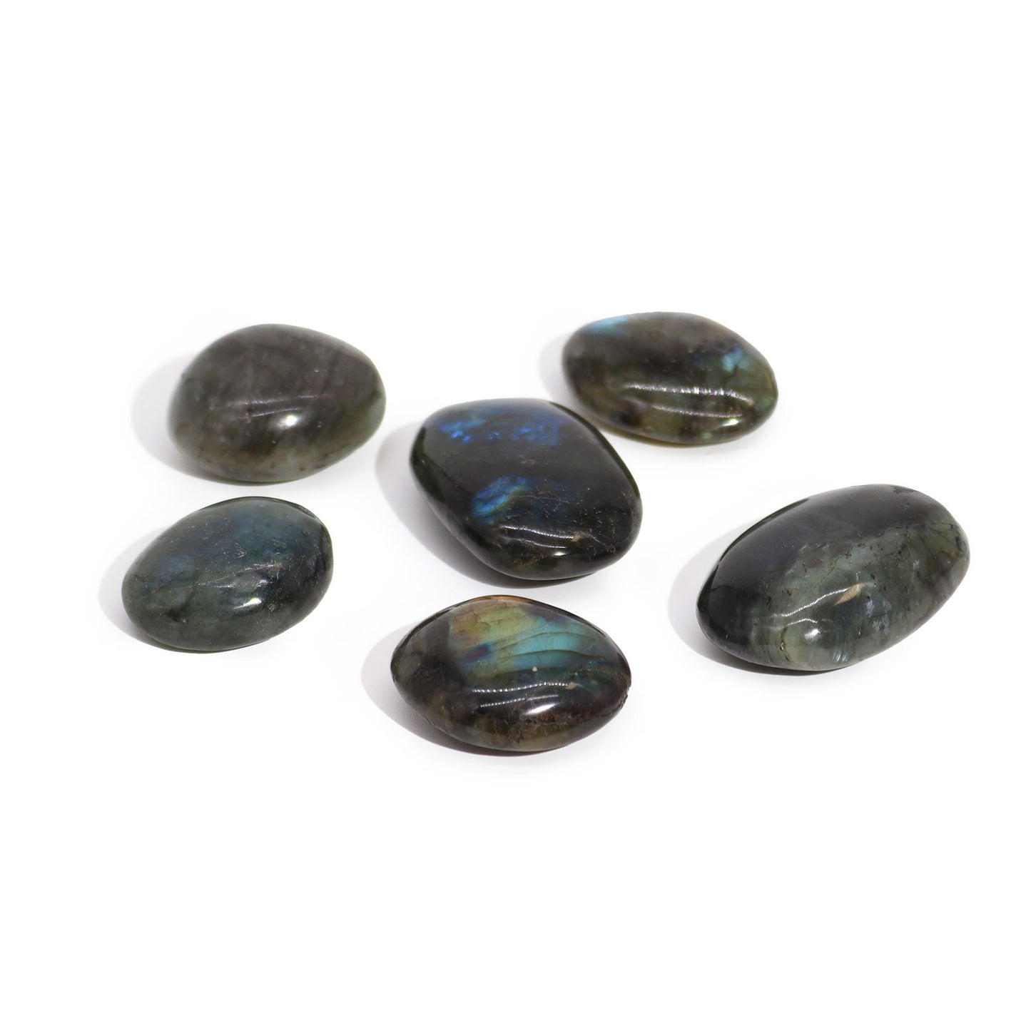 Madagascar Labradorite Palm Stone (approx 25-30gms 55-60mm) - Vivid Aromas UK