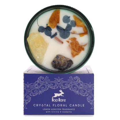 Hop Hare Crystal Magic Flower Candle - The Sun - Vivid Aromas UK