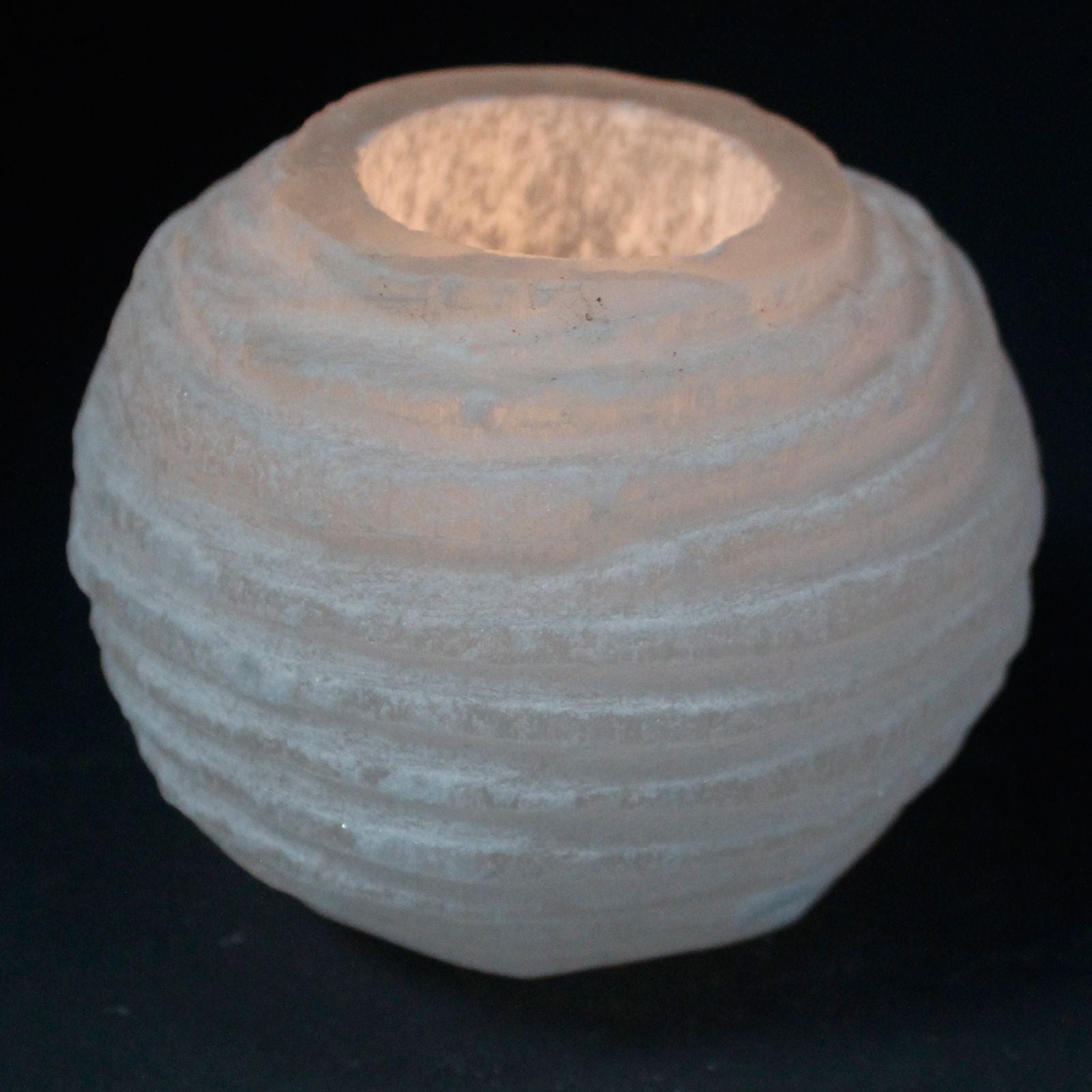 Selenite Snowball Candle Holder - 8 cm - Vivid Aromas UK